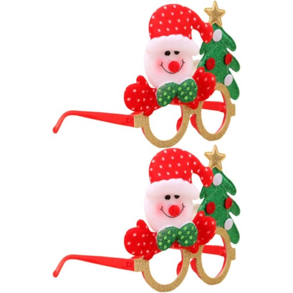 2 Pack Christmas Glasses Frames for Kids and Adults Toys Snowman