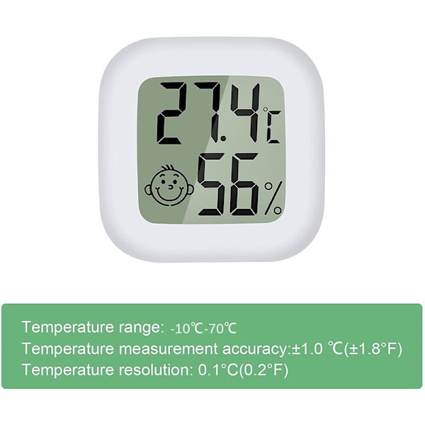 Mini LCD Digital inomhus termometer hygrometer 4 st Thermo Hygro