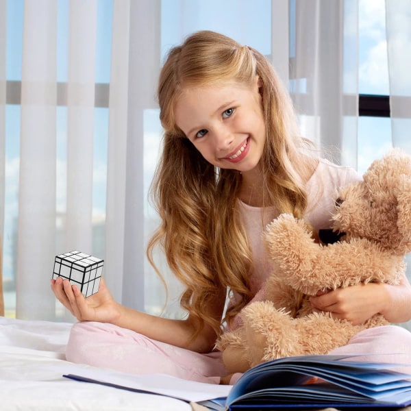 Speilkube 3x3x3 Speed Cube-Silver Magic Cube Puzzle Toys Cube G