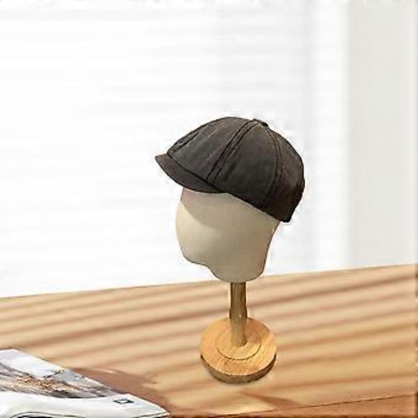 Newsboy Cap Hodeplagg Klassisk Vinter Vår Pageboy Hatt for Reise Utendørs Dating (svart)