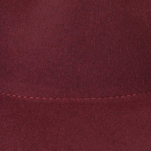 Høst-vinter herre- og damehatt varm ull lue jazz hatt engelsk vintage solid flat filt ull - burgunder