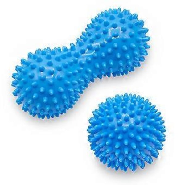Hard piggete massasjeballrullesett - Perfekt for plantar fasciitt, triggerpunkt, dypvev, myofascial frigjøring