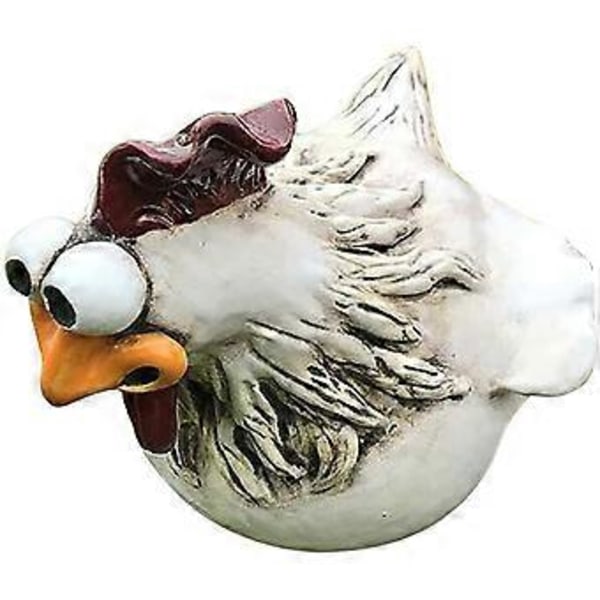 Sæt med 3 stk. Resin Hane Statue, 13*14*12.5cm, Have Dekoration