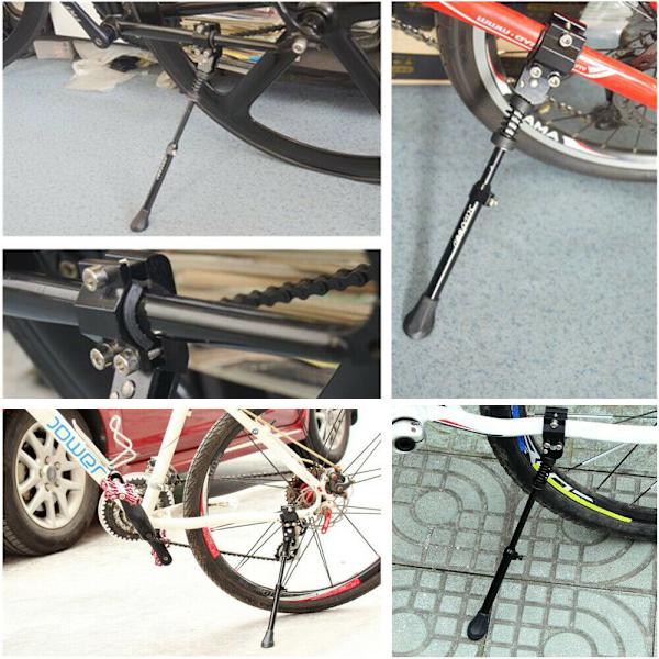 Cykelställ cykelställ sidoställ för 16\"-28\" cyklar, stativ, justerbart, universellt