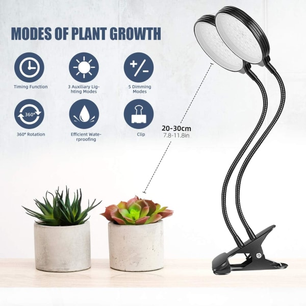 Plant Growth Lamp, 360° Full Spectrum Gardening Lamp, Very Suitab