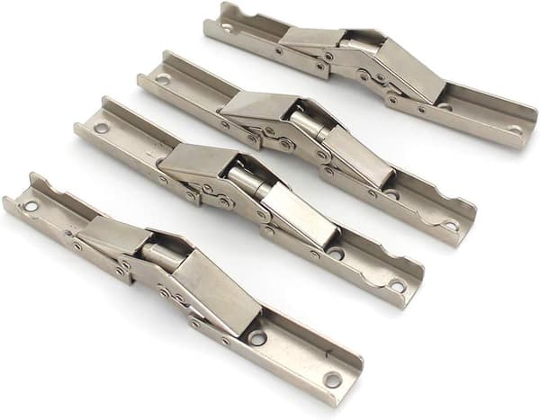 4-pack 90 graders fällbara dörr-/hyllgångjärn för möbler