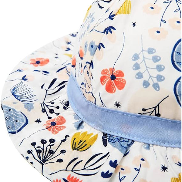 Baby Girl Sun Hat with UPF 50+ Protection Outdoor Adjustable Beac