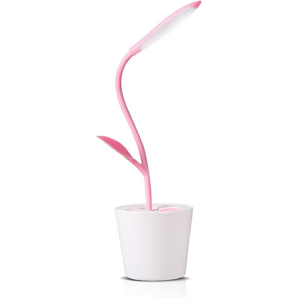 Trådløs skrivebordslampe, Dl01 justerbar lysstyrke Touch Led-læsning