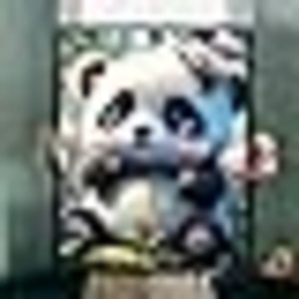 Diamantmålningssats för vuxna (30*40cn), röd panda