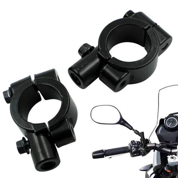 2 stk motorsykkel speil klemme, bakspeil brakett klemmer for motorsykler, sykler