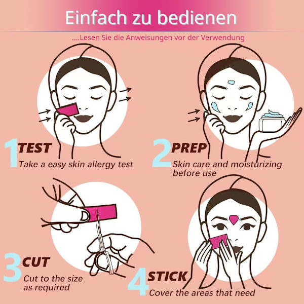 Ansiktspleie Rynker Schminkles - Multifunksjonell Ansiktsteip