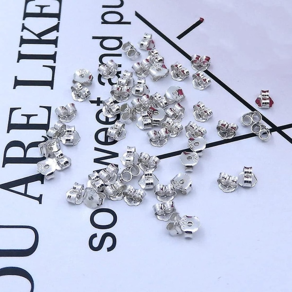 270 delar Örhängen Knäppar Öronproppar Push Ear Studs Resultat Örhängen Spännen Koppar Klar