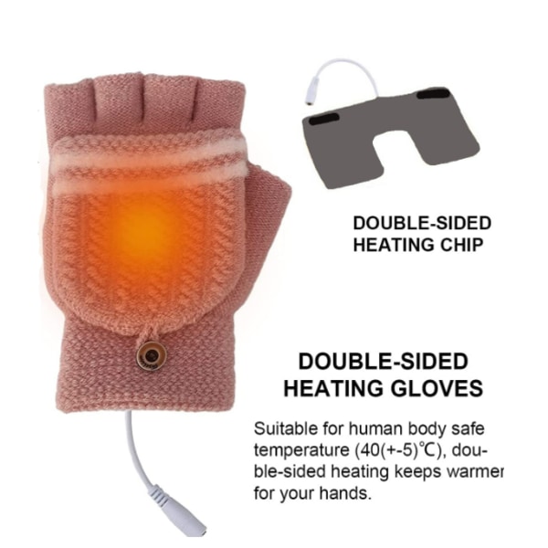 USB varmehansker, flip over hansker, elektriske varmehansker, kap