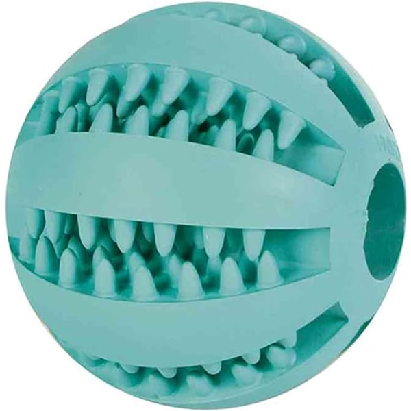 Baseball mint Denta Kul naturgummi ø 7 cm för hundar - masserar tandköttet Rengöring och slipning av tänder på husdjur Läckande bollar