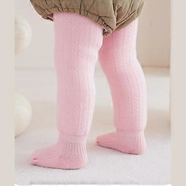Babystrumpbyxor med elastiskt midjeband, varma strumpbyxor för småbarn, vinterleggings för spädbarn, elastiska midjestrumpbyxor, andningsbara babykläder, vit XXL White XXL