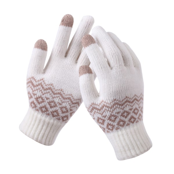 Winter Gloves, Winter Gloves Warm Tactile Non-Slip Super Soft Kni