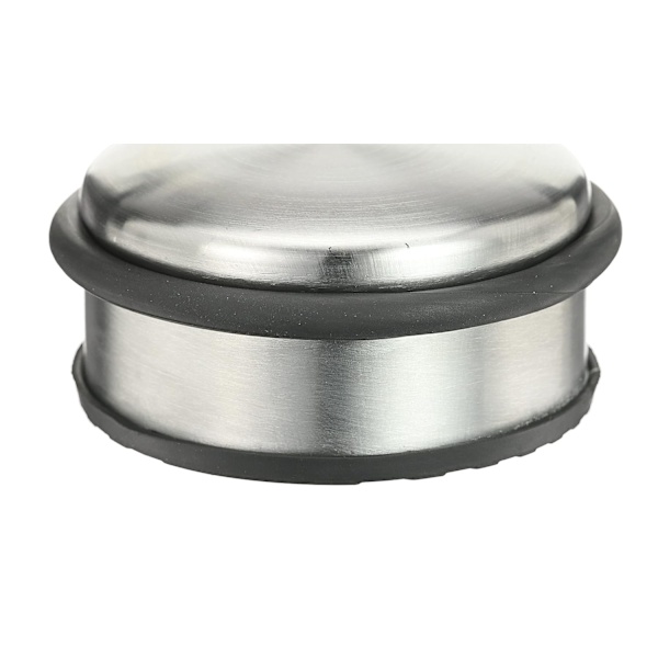TL74052 Dørstopp i rustfritt stål, 10 cm diameter x 4 cm høyde, 1 stk