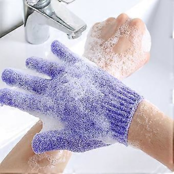 8 st Exfolierande Handskar, Hudexfolierare för Kroppen, Duschhandskar, Skrubbhandskar Exfolierande