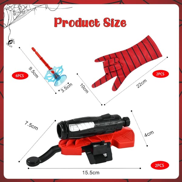Hero Launcher, Launcher-hanske, 2 Launcher-leker, Håndleddsleke, Webbin