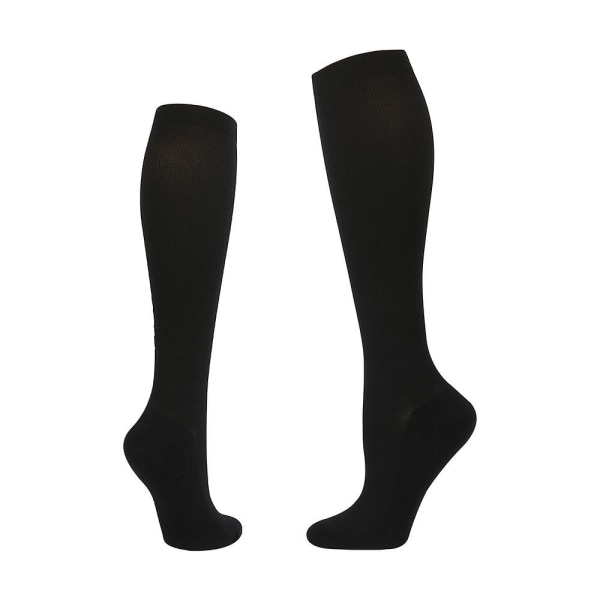 Compression Socks For Men And Women Wide Calf Extra Wide（M Black）