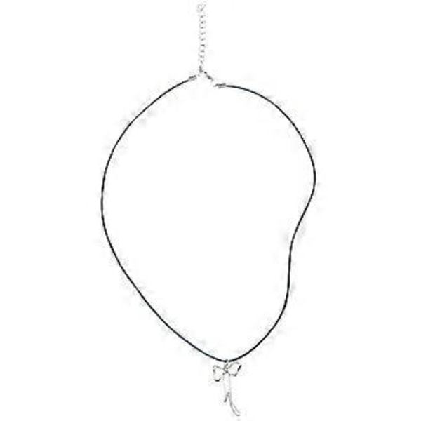 Elegantti perhoskaulakoru, käsintehty rusettiriipus, choker-kaulakoru, metallinen viehätys, solisluuketju koru juhliin ja treffeille style 1