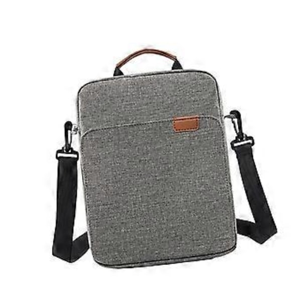 Pekskärm Tablet Väska Fodral Crossbody Väska Yttre Dragkedjeficka för Mindre Föremål Organiserad Hållbar Slitstark Dammtät Handväska (S Grå) S Gray