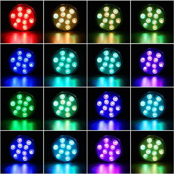 4 dekorative fargerike landskapslys vanntette LED-belysning Su