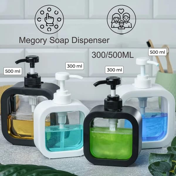 (2-pack 500ML) Set med tvål- och diskmedelsdispenser för köket | dispenser