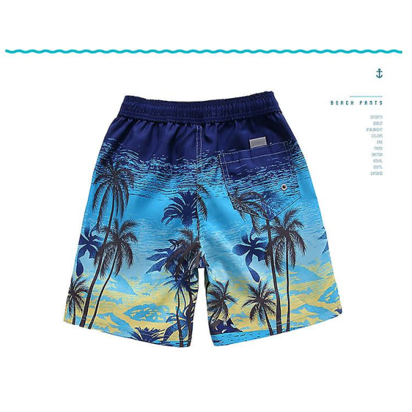 Badebukse Herre Sommer Sommer Utendørs Hurtigtørkende Svømming Fempunktsbukser Strandshorts Uformell mote Boardshort