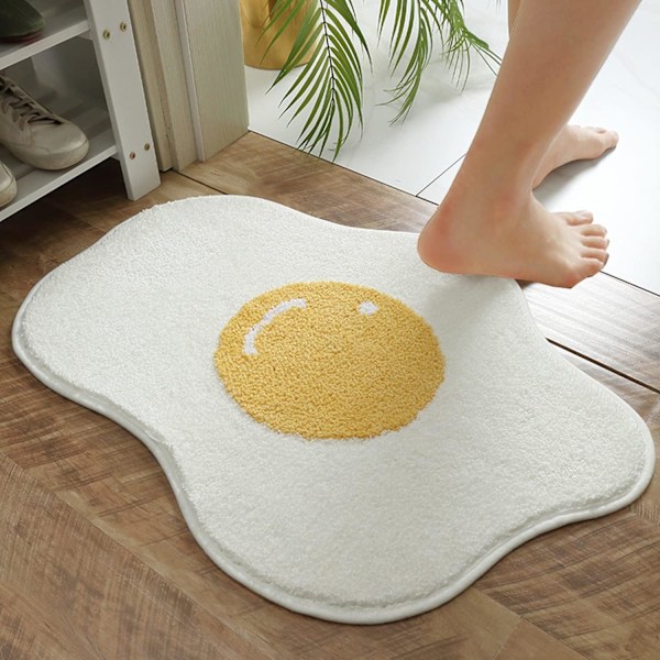 Kylpyhuoneen matto, 18\" x 25\", hauska, söpö, superpehmeä, pörröinen, shagg