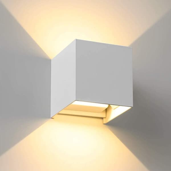 LED-vägglampa (vit)
