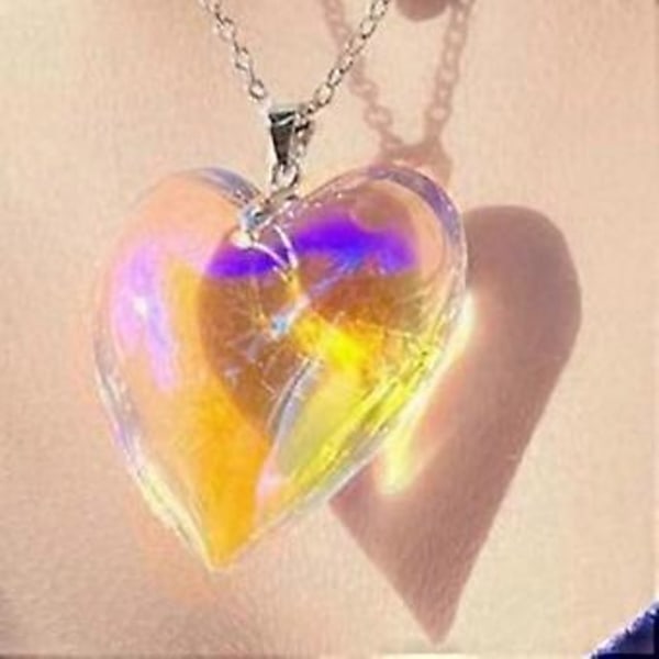 Sydänriipus Charm Choker Kaulakoru Ketju Kaulakorut Säädettävä Pitkä Ketju Trendi Korut Ystävänpäivälahja Naisille Tytöille Silver Blue
