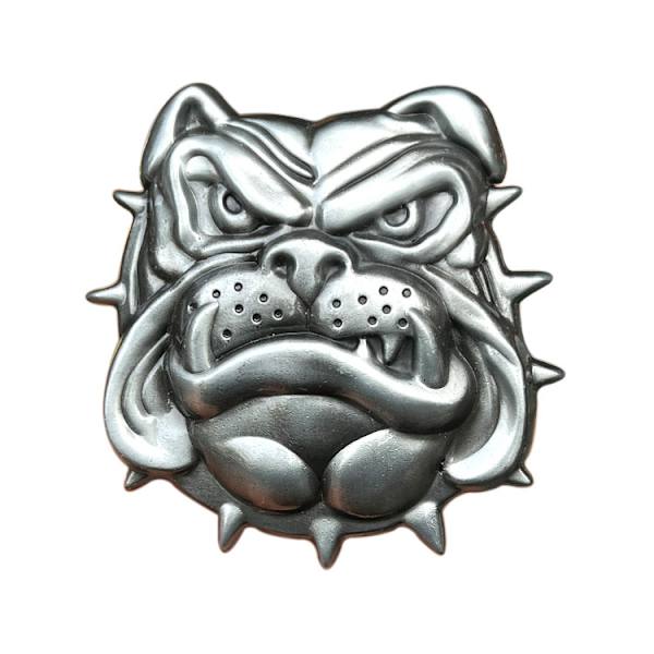 Uusi Vintage Englanninbulldoggi Sähköinen Eläin Vyö Solki