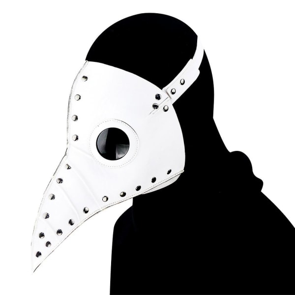 Halloween Caspaly Plague Beak Masquerade Party Mask (Vit)