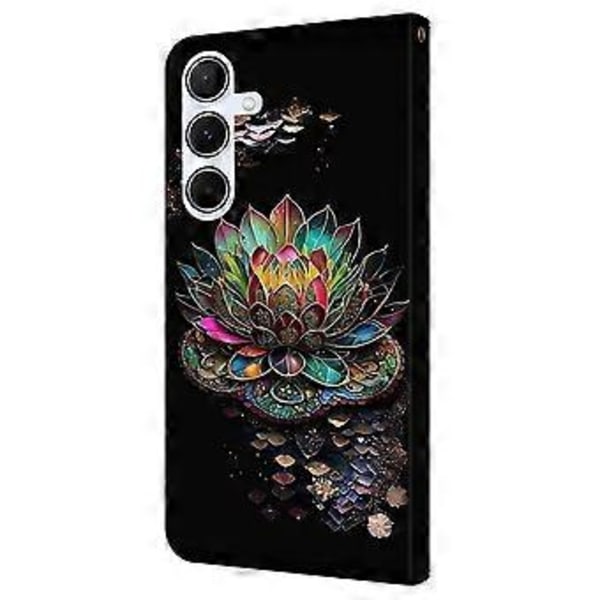 Skal för Samsung Galaxy A16 5G/A16 4G TPU+PU Läder Flip Fodral Lotus