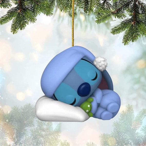 Uusi sarjakuvaeläinten autokoriste, 26 söpöä Stitch-joulukoristetta
