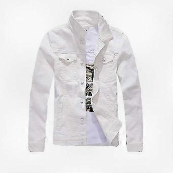 2025 Herre Denimjakke - Casual Slim Fit Bomuldsjakke for et Stilfuldt Look, Perfekt til Enhver Lejlighed Army Green M