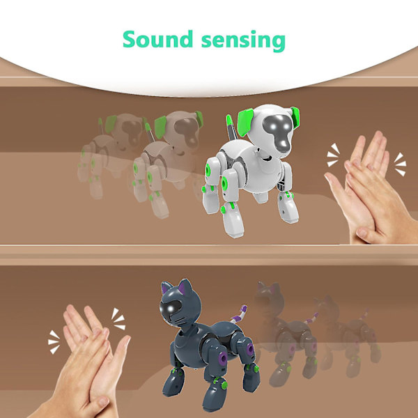 Elektronisk legetøjsgave Smart Mini Robot Hund Kæledyr Legetøj Interaktivt Legetøj Hundelegetøj