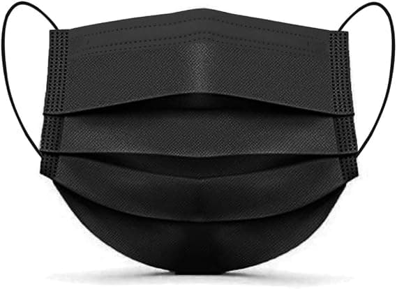 100 stk flerfarget engangs ansiktsmasker - pustende - elastisk