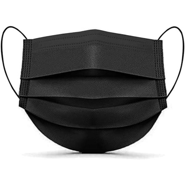 100 stk. Multicolor engangsansigtsmasker - Åndbar - Elasti