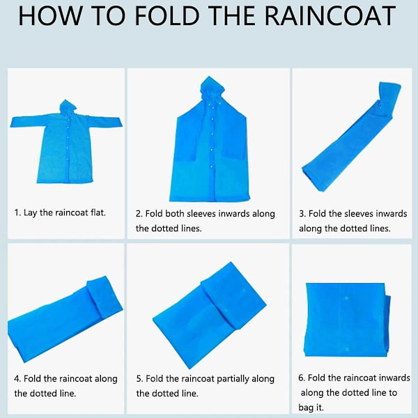 Regnrock Rain Poncho, Återanvändbar Genomskinlig Regnrock Med Huvor Och Ärmar, Eva Vattentät Bärbar Regnkläder För Vuxna