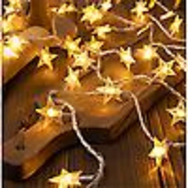 Juletrær snøfnugg LED lysstreng banner julepynt, 3M 20LED