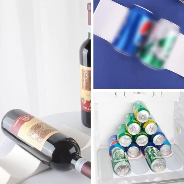 2 stk. Hvid Plastik Vandflaske Vinstativ