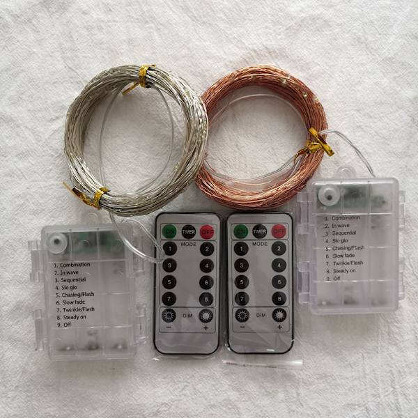 2-pack Fe-ljus, 50 LED 5M