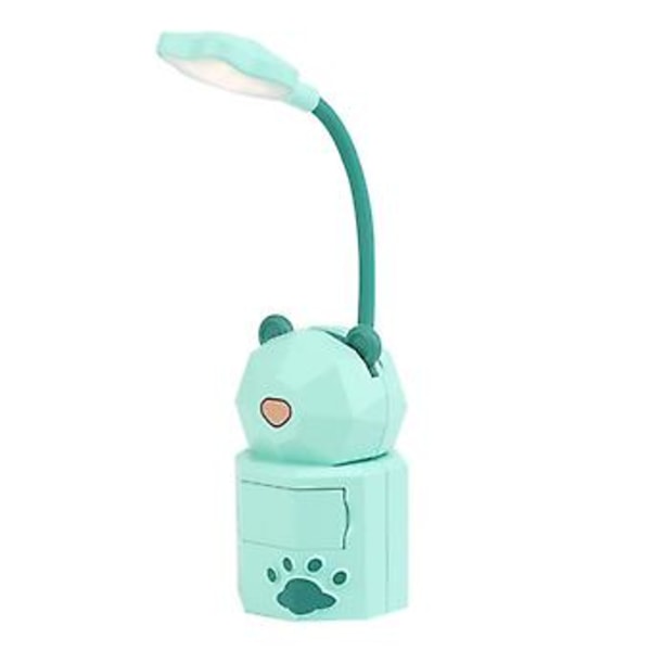 1 stk. USB-opladning Studenter Natlampe Læse Øjenbeskyttelse Bordlampe (grøn)
