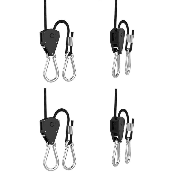 2 Pairs 1/8 Inch Adjustable Heavy Duty Rope Hanger 6.56ft Long &amp; 150lbs Weight Capacity