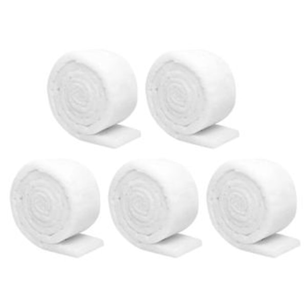 5 Sett med akvariefilter bomull rengjøringsfilter pad fortykket akvariefilter pad