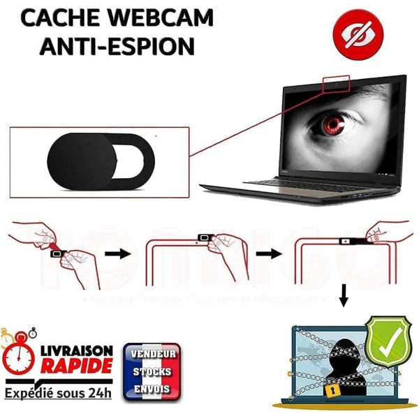 Anti-Spy-verkkokameran suojus [3 kpl] Verkkokameran suojus kannettavalle tietokoneelle/Macbookille Ai