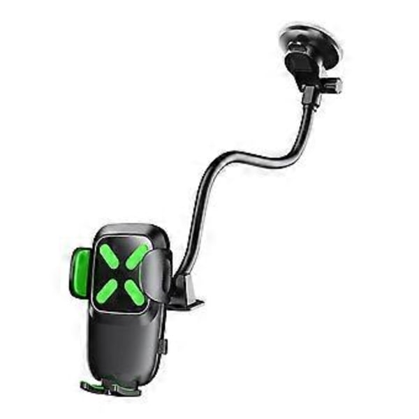 Biltelefonholder Brakett Auto Stativ Praktisk Biltilbehør Robust Dashbord Sugekopp (Grønn B) Green B