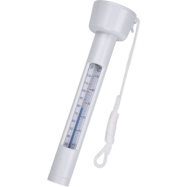 Stort flytende bassengtermometer, vanntermometer, for utendørs og innendørs svømmebassenger, spa, boblebad, fiskedammer